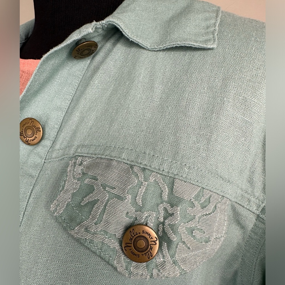 Blue Jacket With Lace & Lower Ruffle - Picture 4 of 4